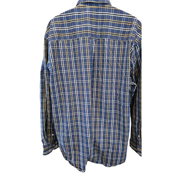 NWT 2XLT 2XL TALL Chaps Easy Care no iron long sleeve plaid button up casual - Picture 2 of 7